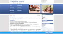 Desktop Screenshot of corinthian-surgery.nhs.uk